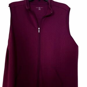 Karen Scott Burgundy Red Quilted Vest XXL